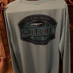 Salt Life Blue long sleeve dry fit